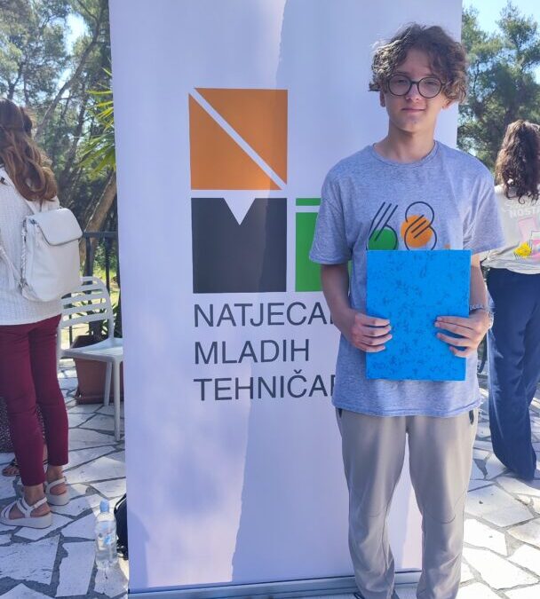 Državno natjecanje mladih tehničara – novo zlato za našeg Jakova!